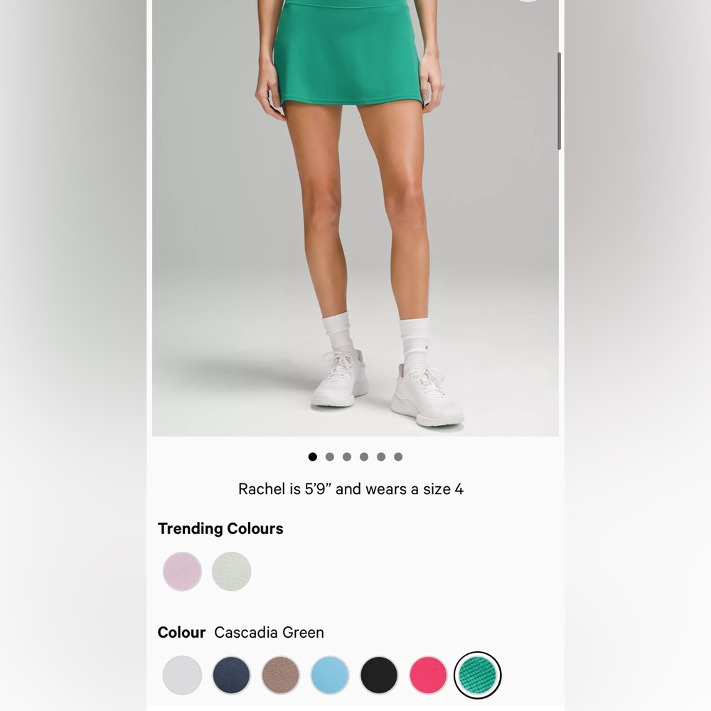 🆕 lululemon🍋Align High-Rise Skirt Colour Cascadia Green - Picture 5 of 10